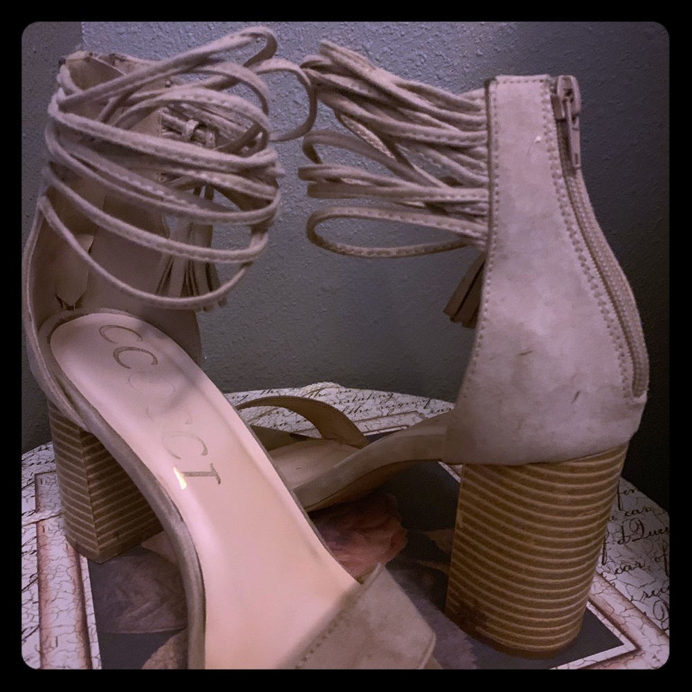 Nude Strappy Heels